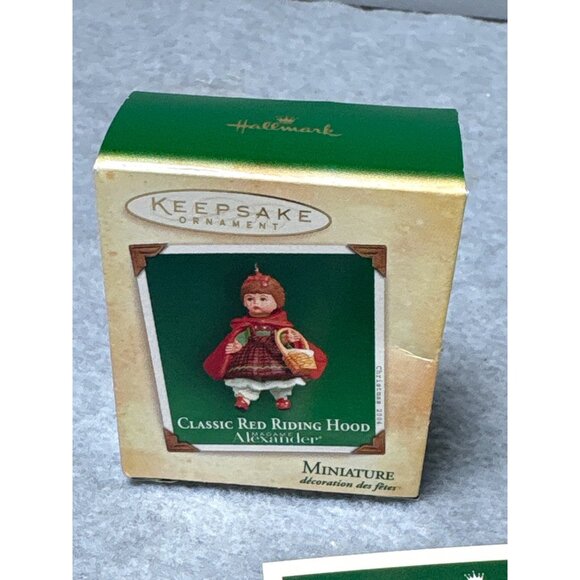 Hallmark Keepsake Ornament 2004 Classic Red Riding Hood Madame Alexander Miniatu - Picture 6 of 8